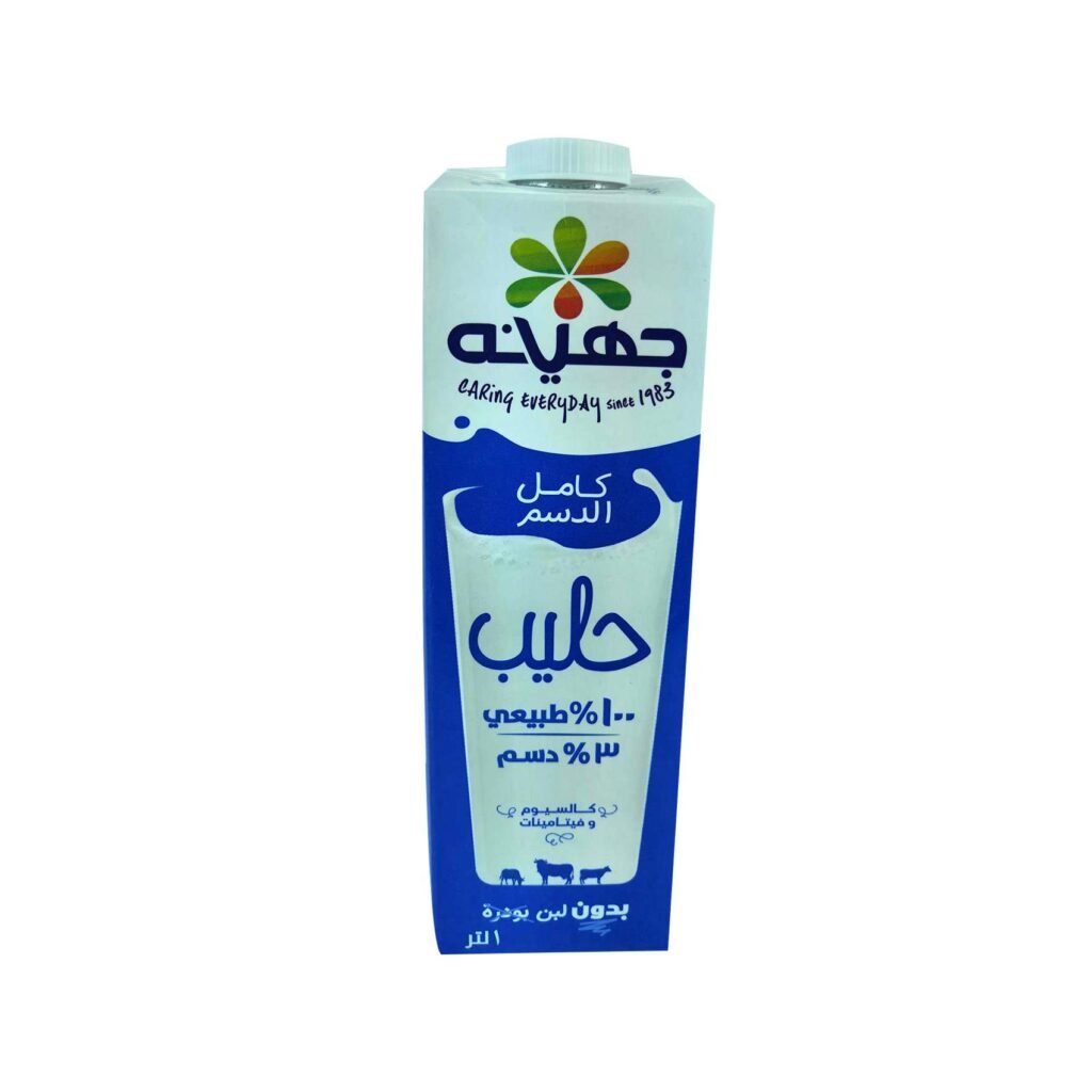 حليب جهينه كامل الدسم 1 لتر