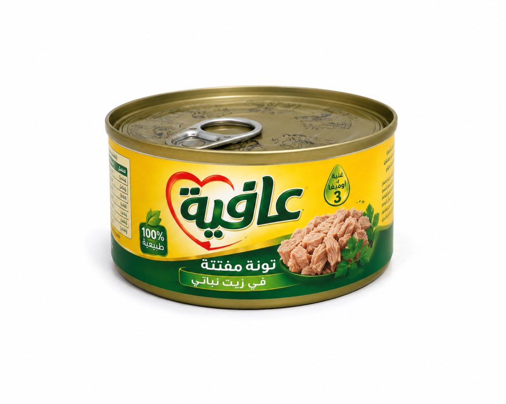 تونة عافية مفتتة بارد140جم