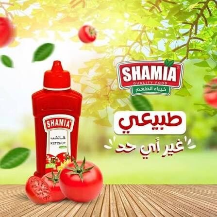 زجاجة كاتشب بارد شامية 350جم